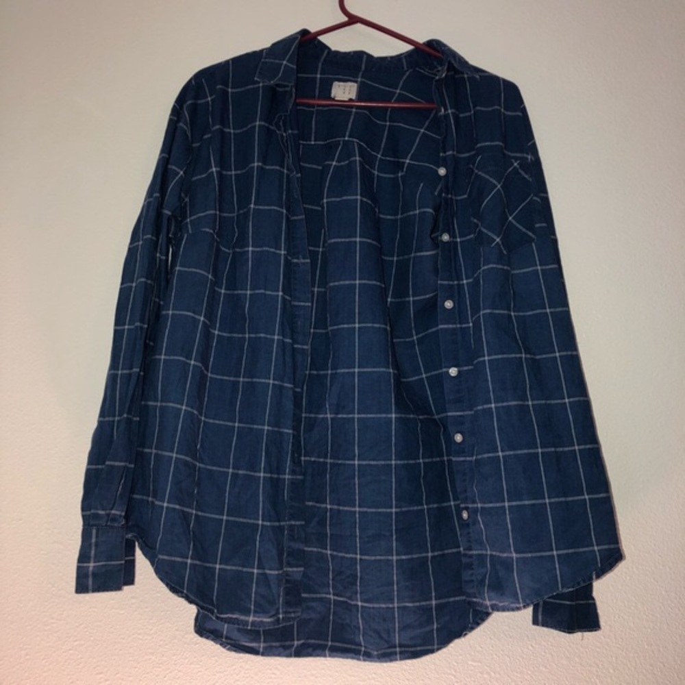 A New Day Blue and White Flannel